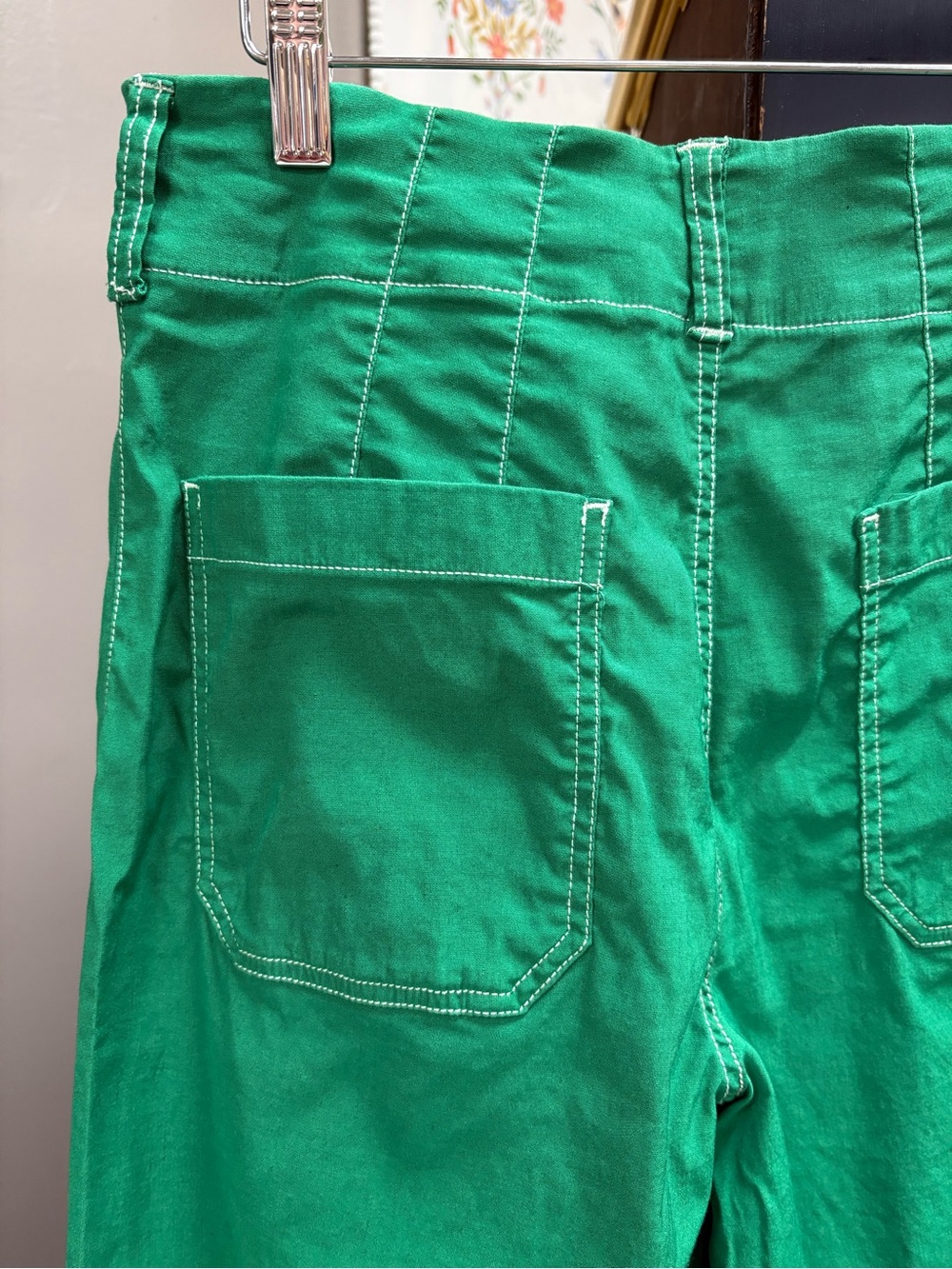 Maeve Women’s Green Wide-Leg Jeans - Vibrant Emerald - Picture 6 of 6